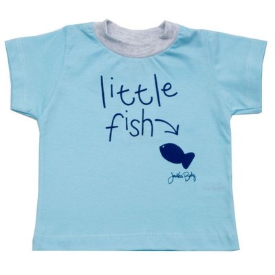 Camiseta Bebê Menino Little Fish Azul