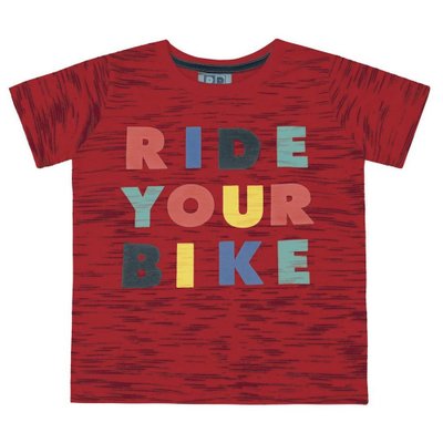 Camiseta Bebê Menino Ride Your Bike Vermelha
