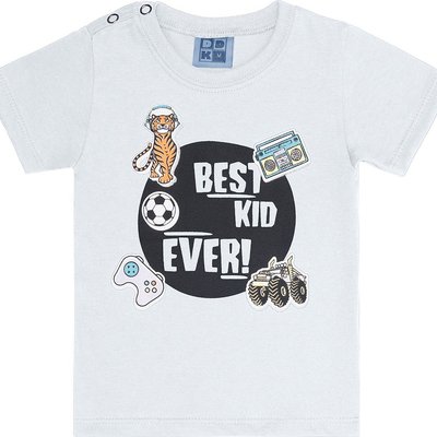 Camisa Bebê Menino Best Kid Branca