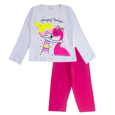 Pijama Infantil Menina Flamingo Pink
