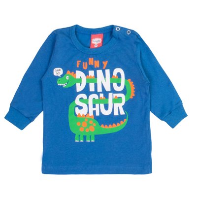 Camiseta Bebê Menino Dinosaur Azul