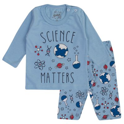 Pijama Bebê Menino Science Brilha no Escuro Azul
