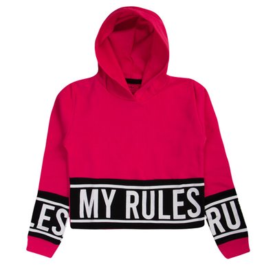 Blusão Juvenil Menina My Rules Pink