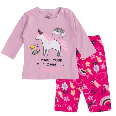 Pijama Bebê Menina Unicórnio Rosa