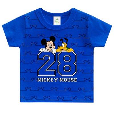 Camiseta Bebê Menino Mickey Mouse Royal - Brandili