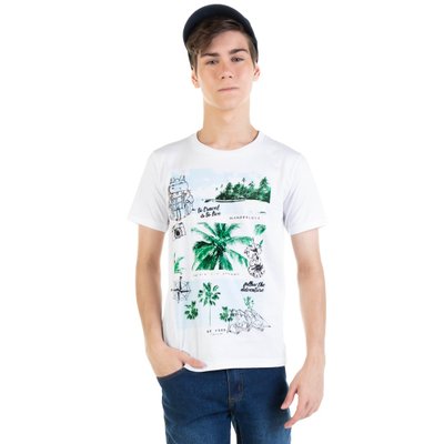 Camiseta Juvenil Menino Travel Branca