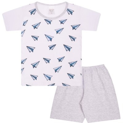 Pijama Infantil Menino Aviãozinho Branco