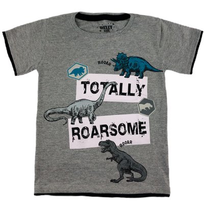 Camiseta Infantil Menino Dinossauros Mescla