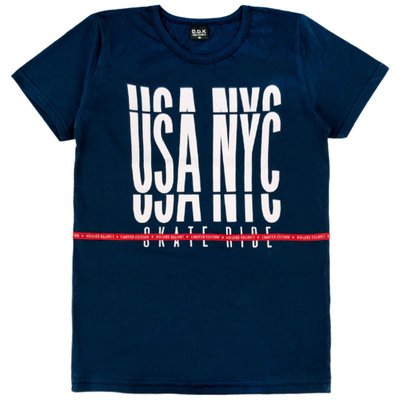 Camiseta Juvenil Menino New York City Marinho