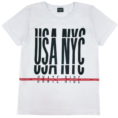 Camiseta Juvenil Menino New York City Branca
