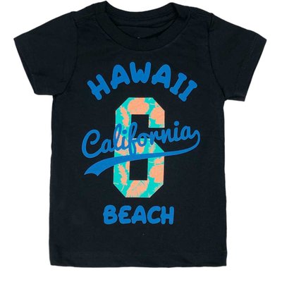 Camiseta Kids Menino Hawaii Preta
