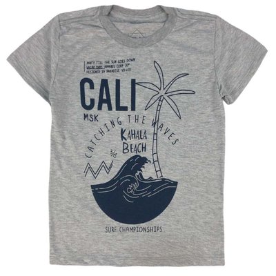 Camiseta Infantil Menino Kahala Beach Mescla