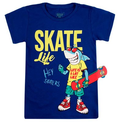 Camiseta Infantil Menino Skate Royal