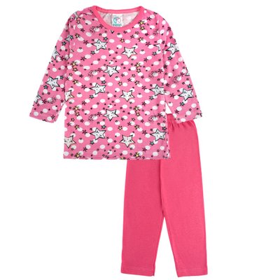 Pijama Infantil Menina Estrelinhas Chiclete