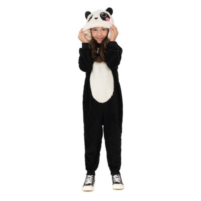 Macacão Infantil Unissex Panda Preto