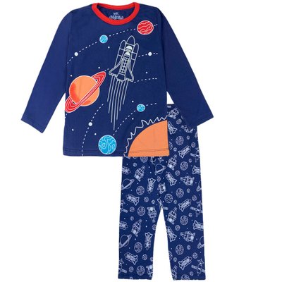 Pijama Infantil Menino Space Trip Marinho