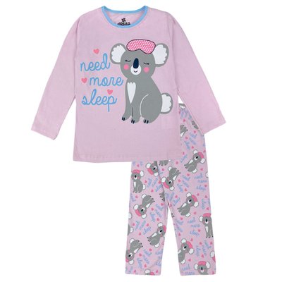 Pijama Infantil Menina Coala Dorminhoco Rosa
