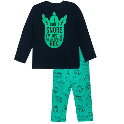 Pijama Infantil Menino T-Rex Preto