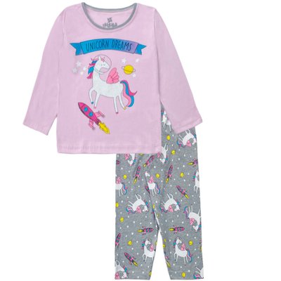 Pijama Kids Menina Unicórnio Rosa