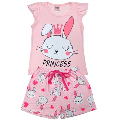 Pijama Infantil Menina Princess Rosa