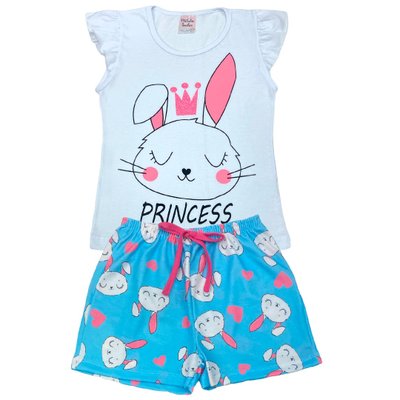 Pijama Infantil Menina Princess Branco