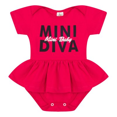 Vestido Body Bebê Menina Mini Diva Pink