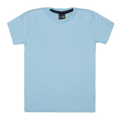 Camiseta Infantil Menino Básica Azul