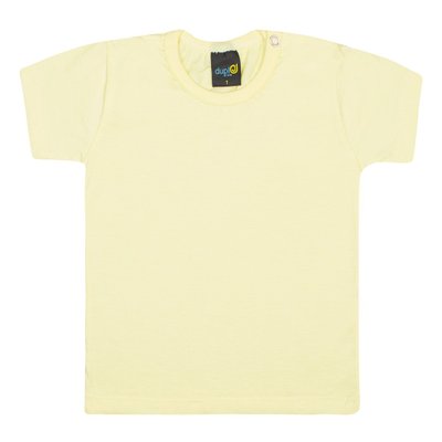 Camiseta Infantil Menino Básica Amarela