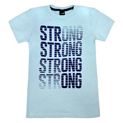Camiseta Infantil Menino Strong Azul