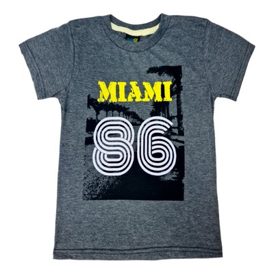 Camiseta Infantil Menino Miami 86 Mescla