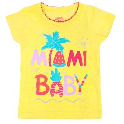 Blusa Bebê Menina Miami Baby Amarela