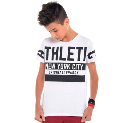 Camiseta Juvenil Menino Athletic Branca