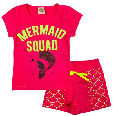 Conjunto Infantil Menina Mermaid Squad Pink