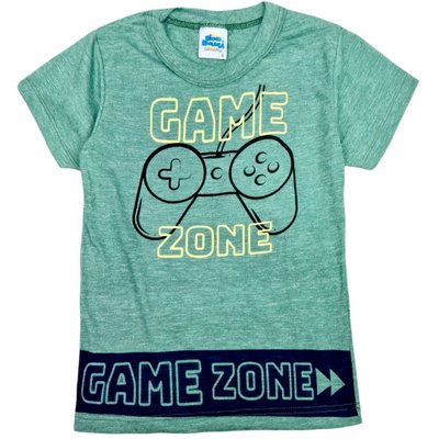 Camiseta Infantil Menino Game Zone Verde