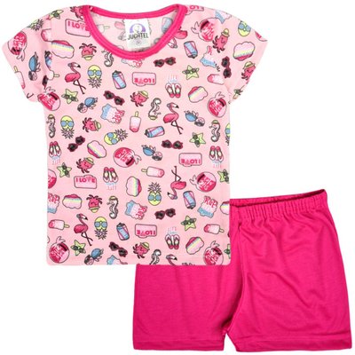 Pijama Infantil Menina Summer Rosa