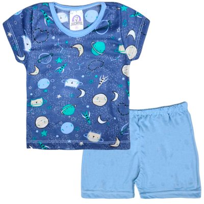 Pijama Infantil Menino Space Petróleo