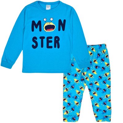 Pijama Infantil Menino Monster Azul