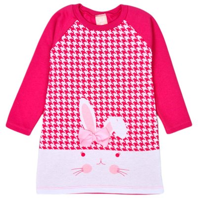 Vestido Kids Menina Sweet Bunny Pink