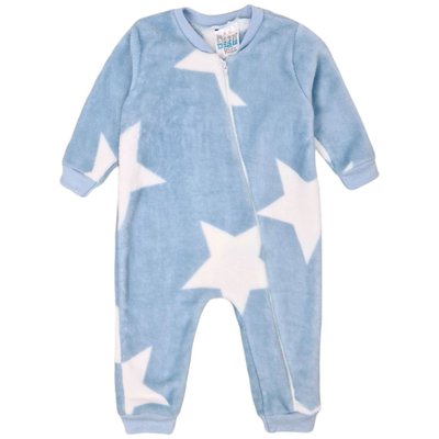 Macacão Soft Bebê Menino Estrelas Azul