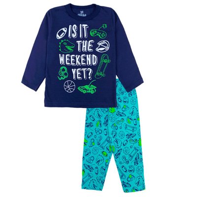Pijama Kids Menino Weekend Marinho